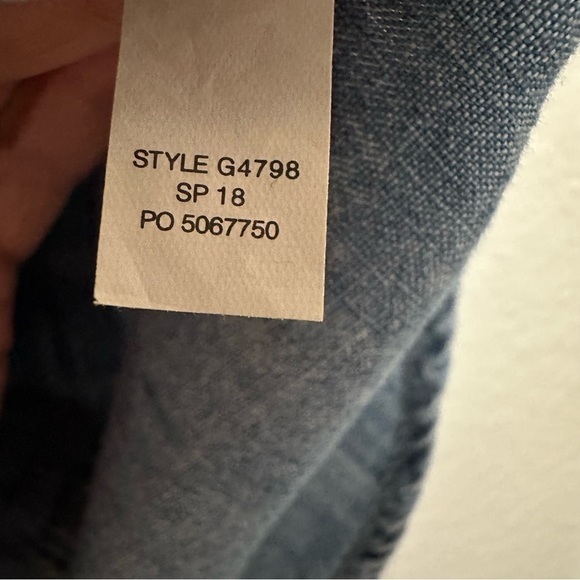 Crewcuts Shirts Boy's Size 4-5 Lot‎ Blue Green Cotton Denim Flannel Button Front - Picture 9 of 10